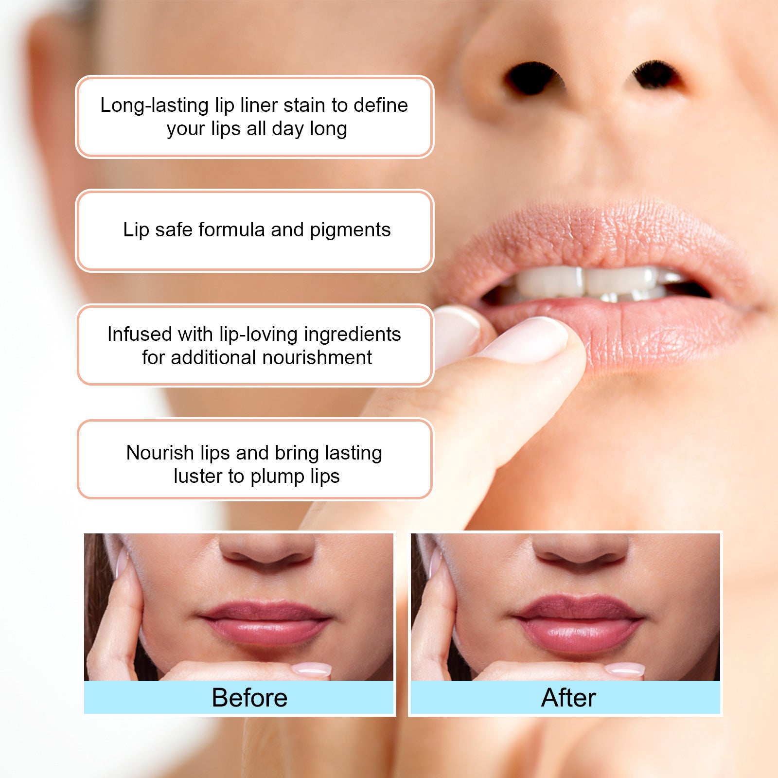 Stripping Lip Liner Outline Waterproof Stripping Lip Liner Outline Waterproof